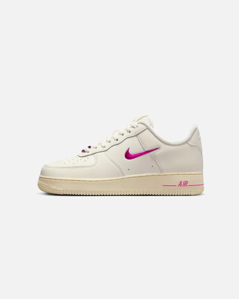 Nike Women's Air Force 1 '07 Se "Just Do It" Coconut Milk/Playful Pink 1