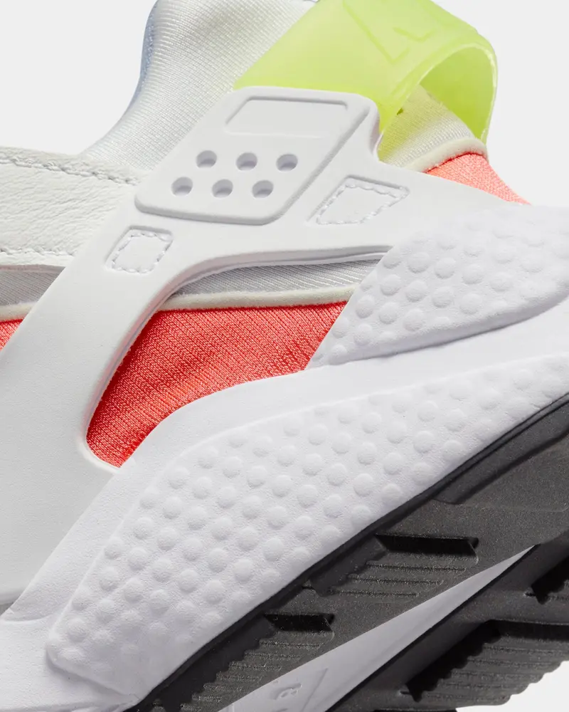 Nike Women's Air Huarache White/Volt/Bright Crimson/Black 8