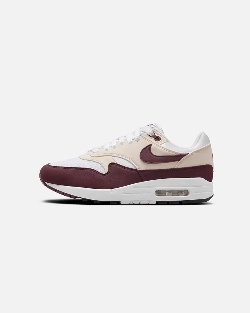 Nike Women's Air Max 1 White/Night Maroon-Phantom Black 1