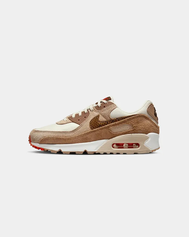 Nike Women's Air Max 90 Se Pale Ivory/Picante Red-Summit White 1