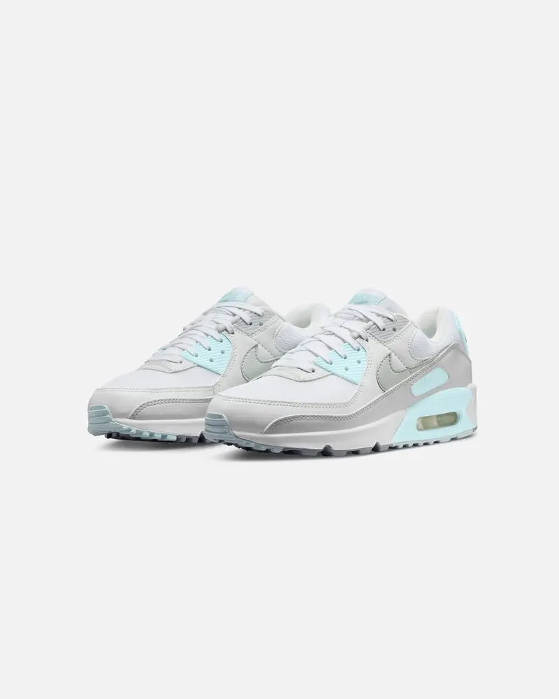 Nike Women's Air Max 90 White/Light Silver 2