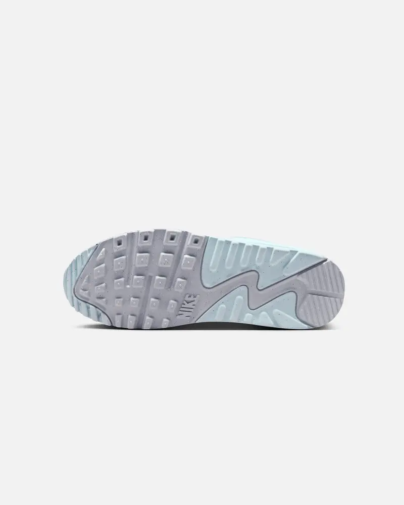 Nike Women's Air Max 90 White/Light Silver 5