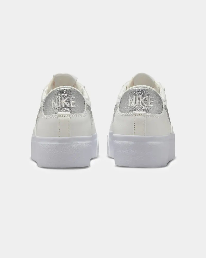 Nike Women's Blazer Low Platform Summit White/Metallic 3
