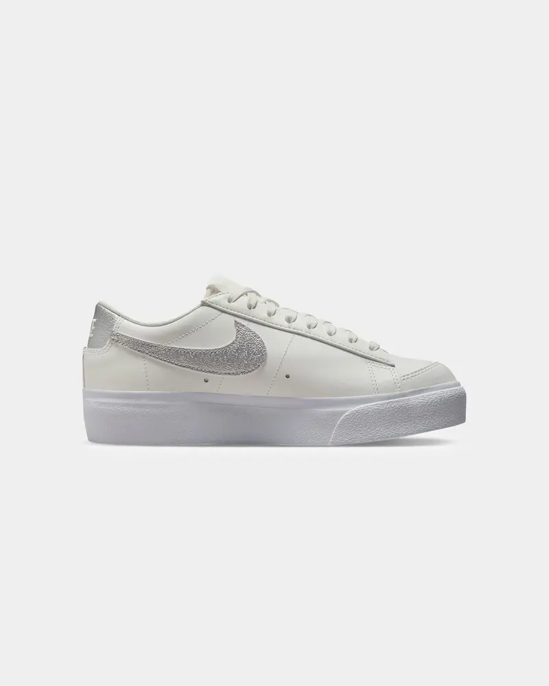 Nike Women's Blazer Low Platform Summit White/Metallic 4