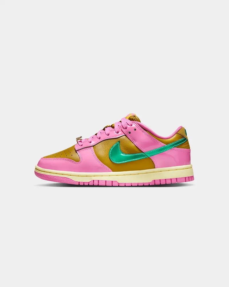 Nike Women's Dunk Low Qs "Parris Goebel" Playful Pink/Multi Colour Bronzine 1