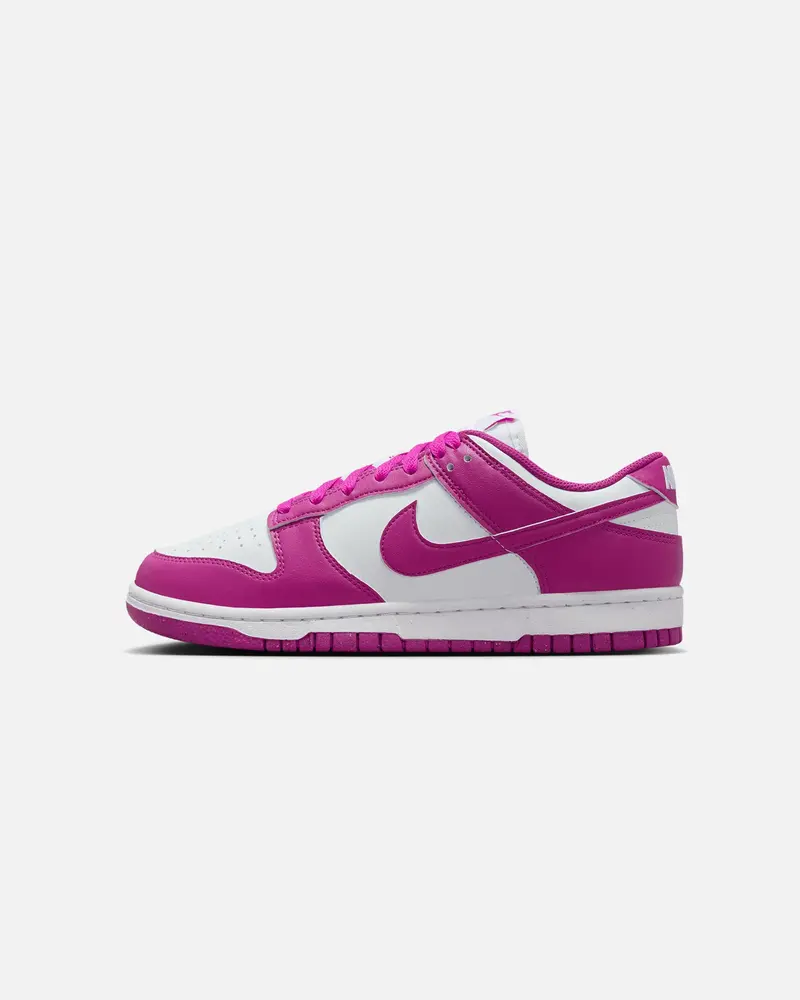 Nike Women's Dunk Low White/Hot Fuchsia 1