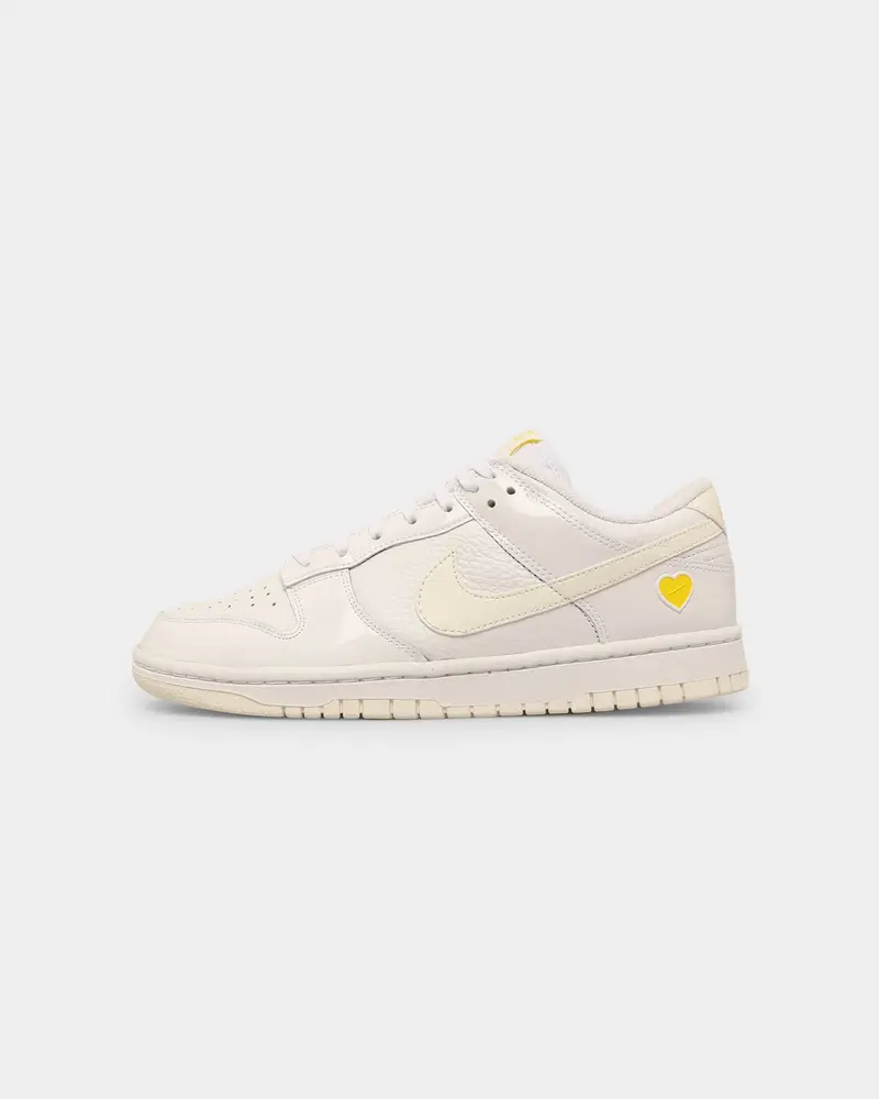 Nike Women's Dunk Low "Yellow Heart" White/Sail-Optic White 1