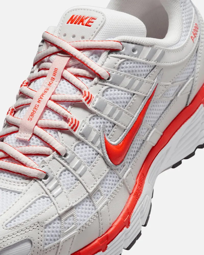 Nike Women's P-6000 White/Picante Red 6