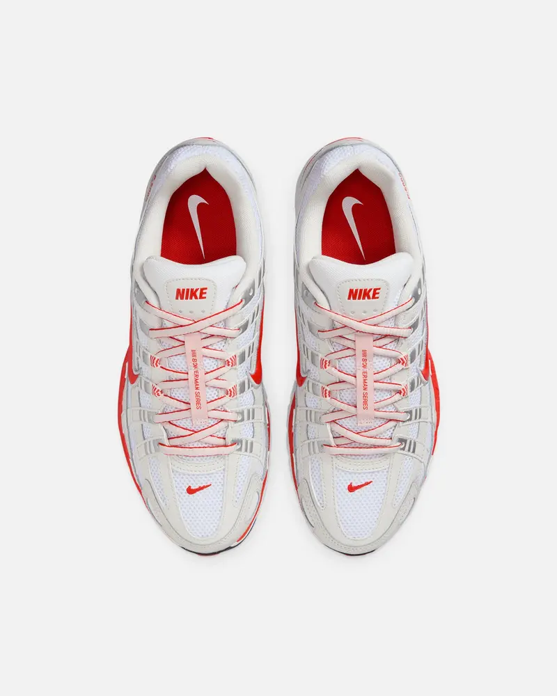Nike Women's P-6000 White/Picante Red 7