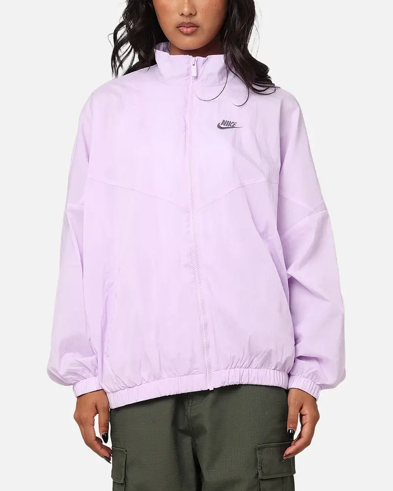 Nike Women's Sportswear Essential Woven Windrunner Jacket Violet Mist/Violet Mist-Daybreak 1