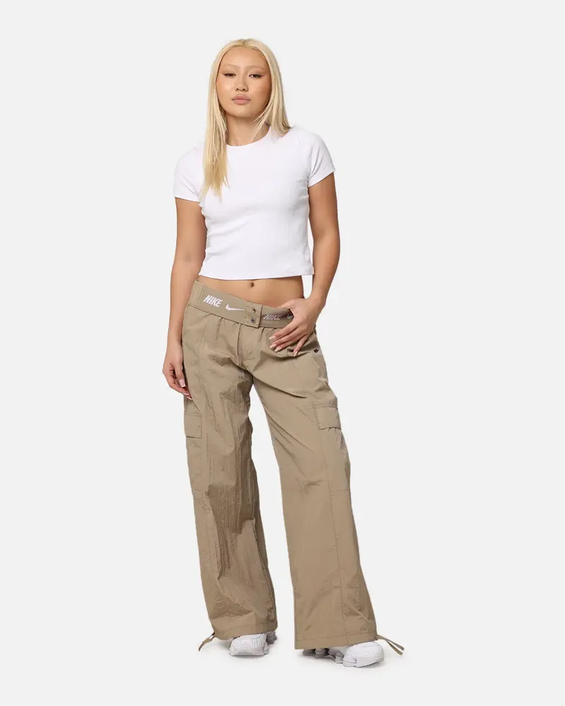 Nike Women's Sportswear High Waisted Woven Cargo Pants Khaki/Black 1