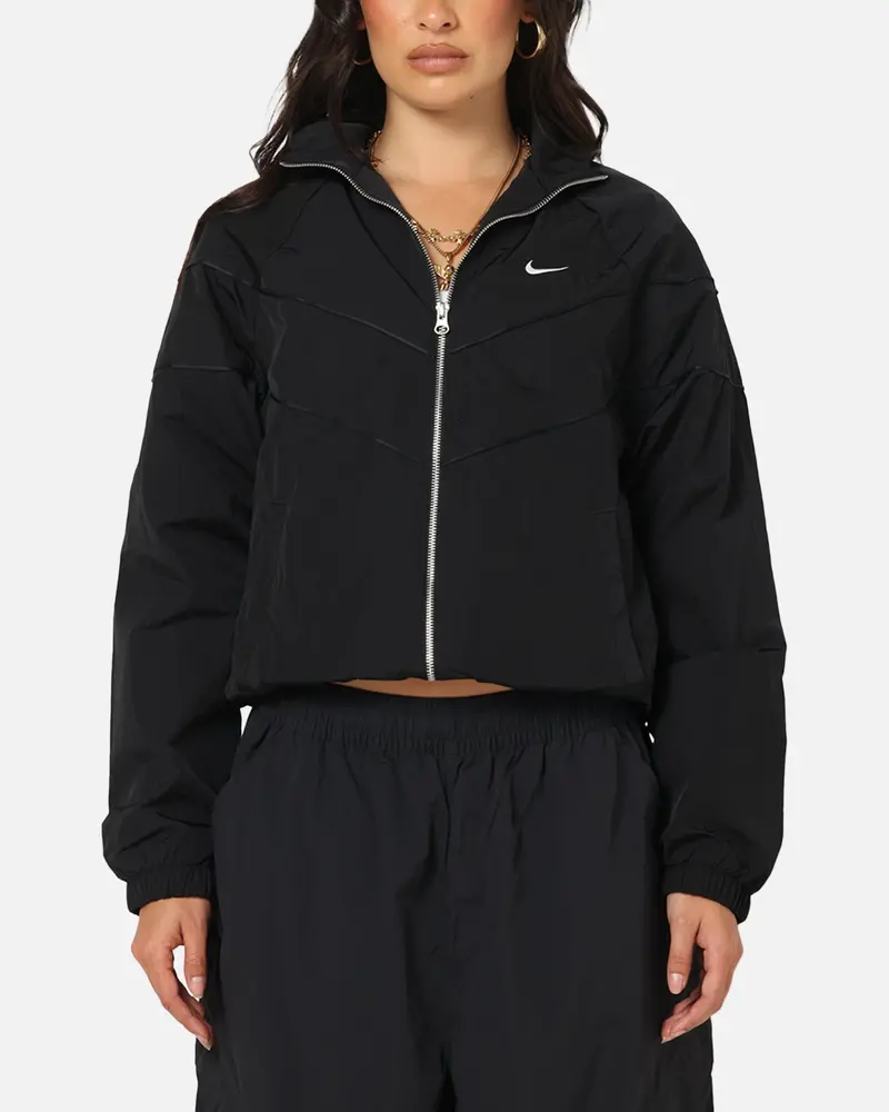 Nike Women's Sportswear Loose Uv Woven Full-Zip Jacket Brown/Black 1