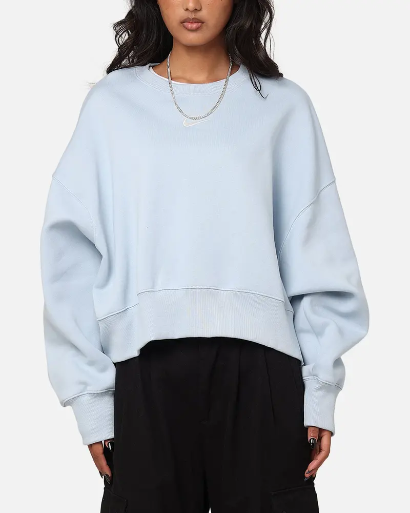 Nike Women's Sportswear Pheonix Fleece Oversized Crewneck Armory Blue/Sail 1