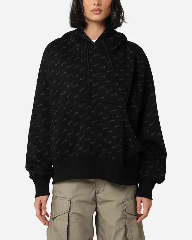Nike Women's Sportswear Pheonix Oversized Fleece Hoodie Black 1