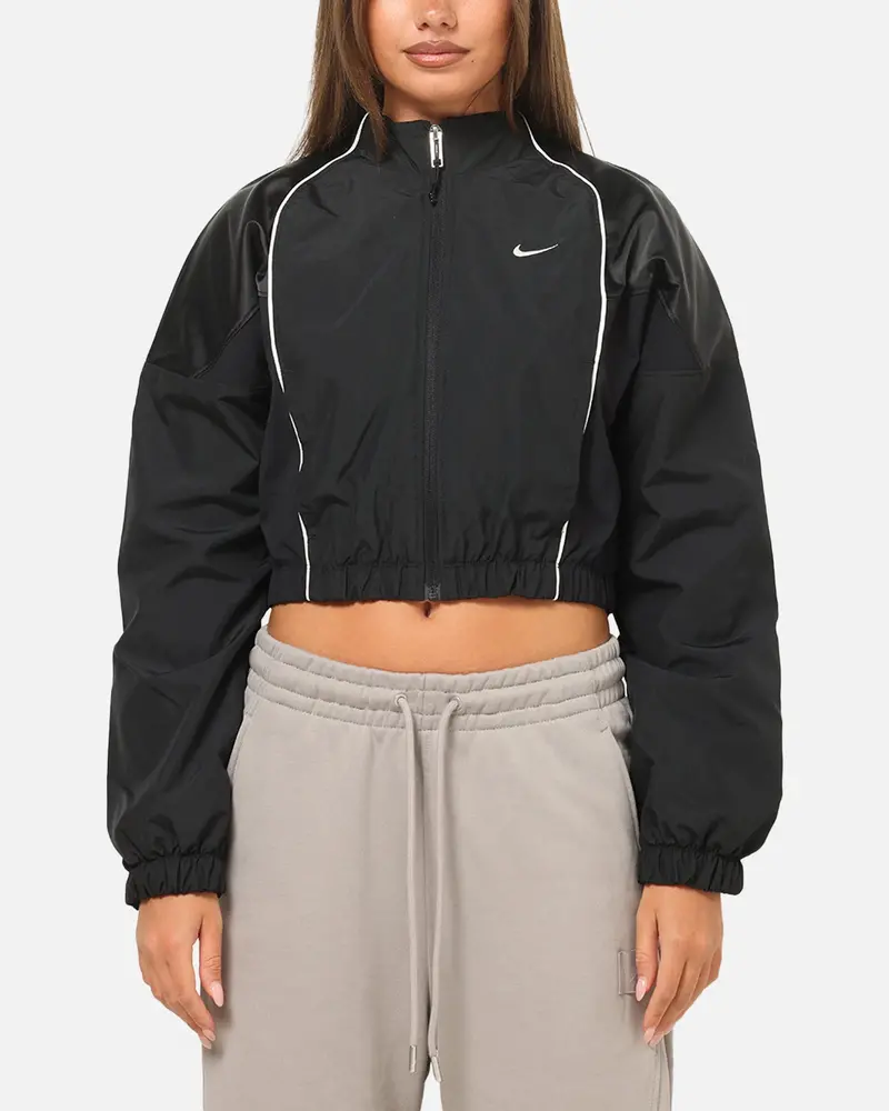 Nike Women's Sportswear Shrunken Track Jacket Black/Black 1