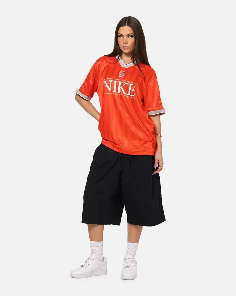 Nike Women's Sportswear V-Neck Jersey T-Shirt Picante Red/Sail 2