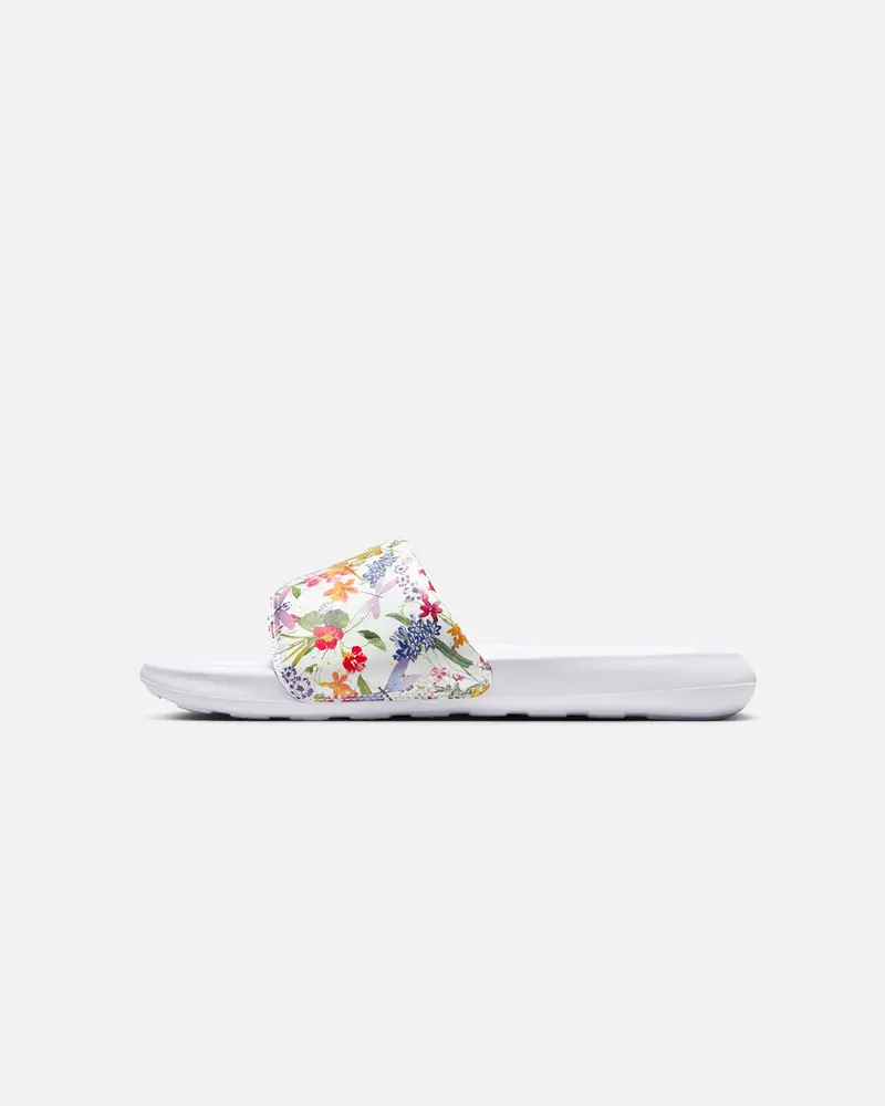 Nike Women's Victori One Slides White/Metallic 1