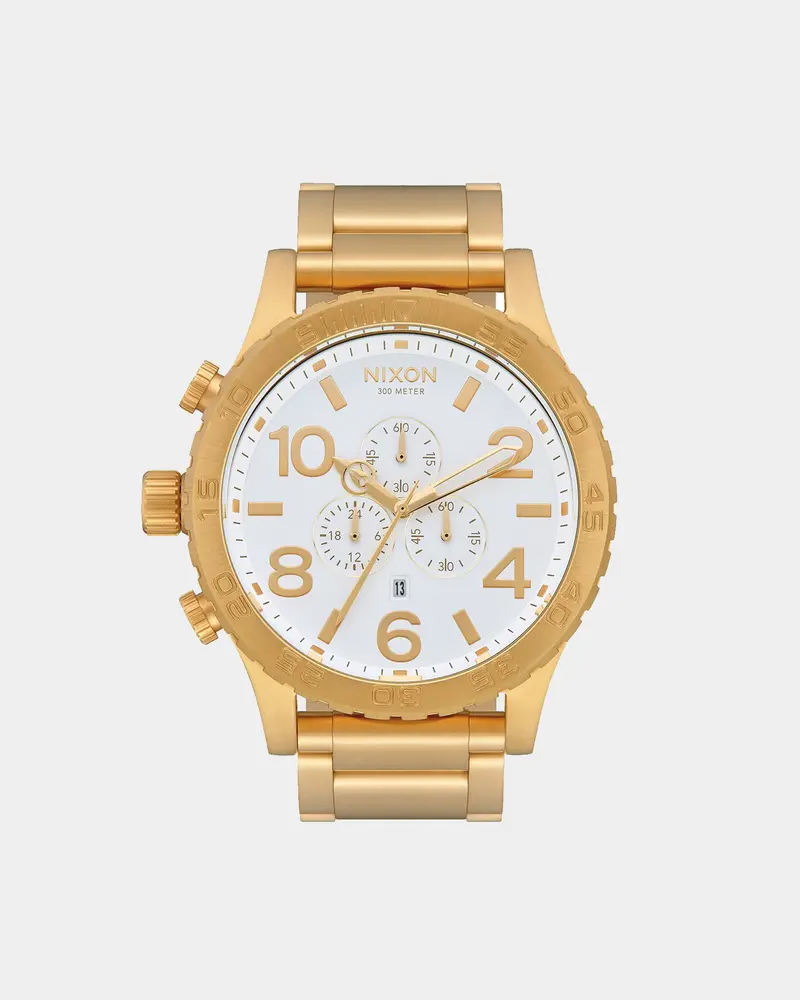 Nixon 51-30 Chrono Gold/White 1