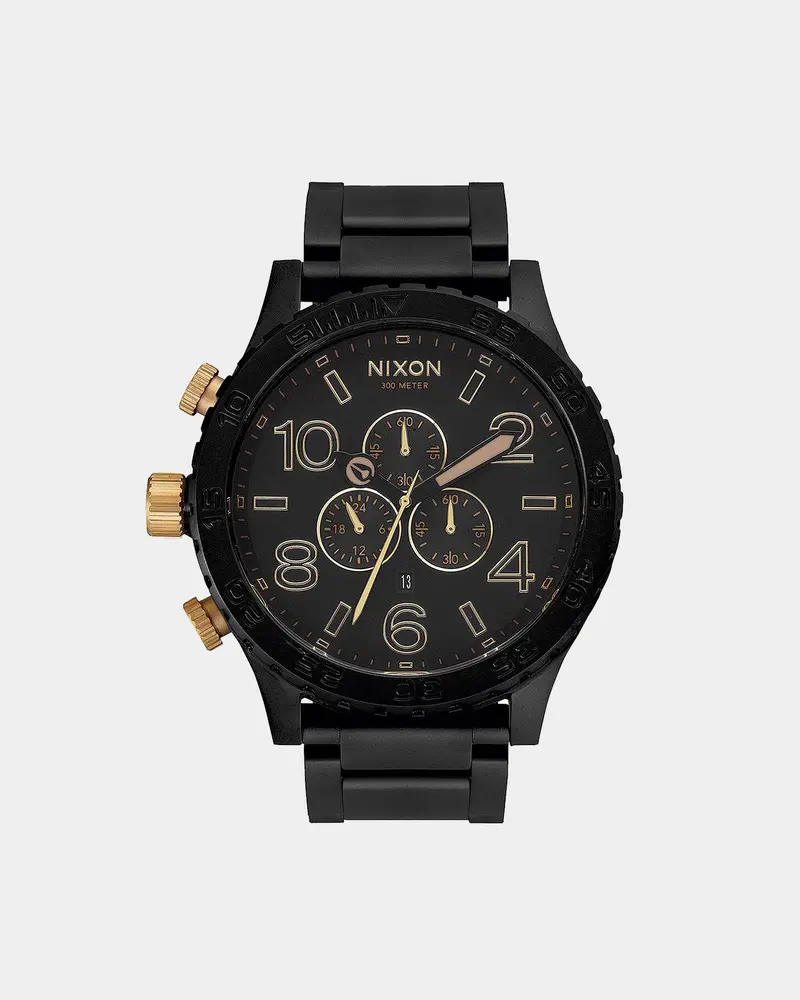 Nixon 51-30 Chrono Matte Black/Gold 1