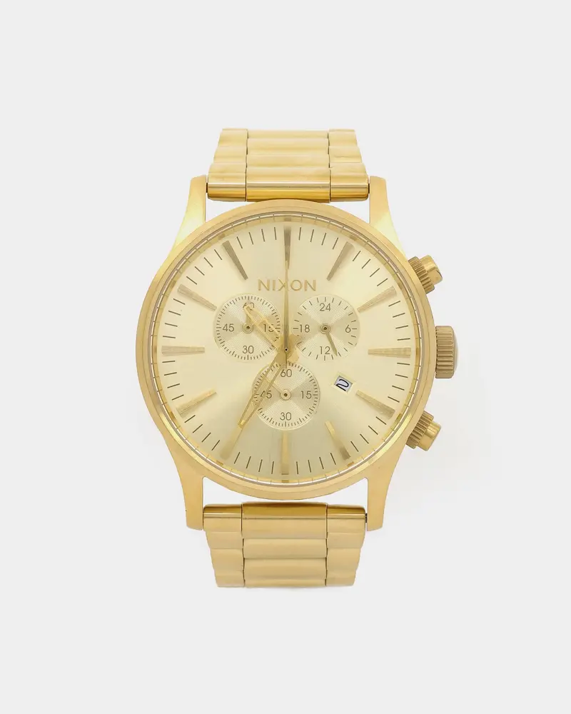 Nixon Sentry Chrono Watch Gold 1