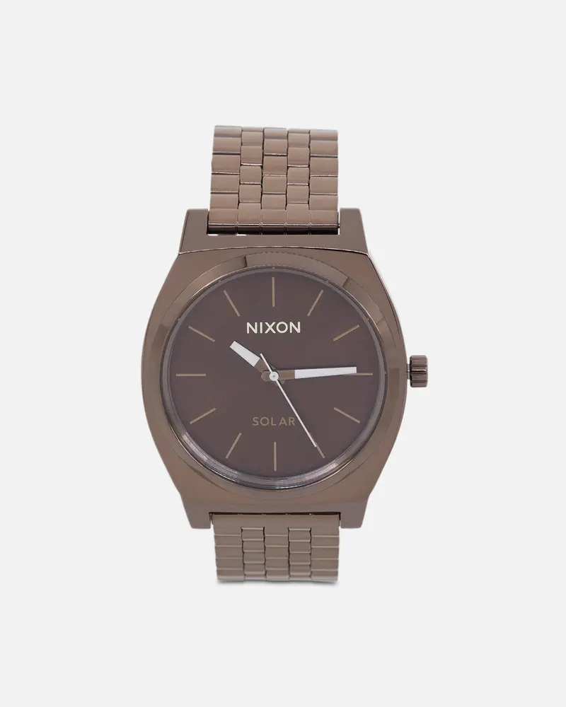 Nixon Time Teller Solar Watch Chocolate/Cappuccino 1