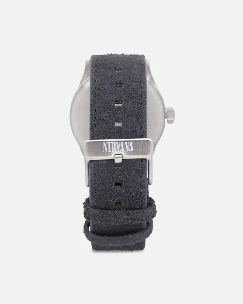 Nixon X Nirvana Sentry Leather Watch Grey Fade 1