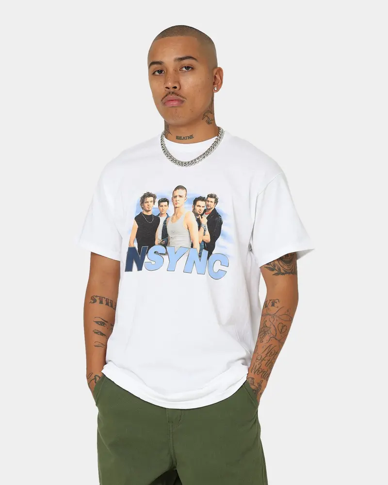 Nsync Cloud Photo T-Shirt White 1