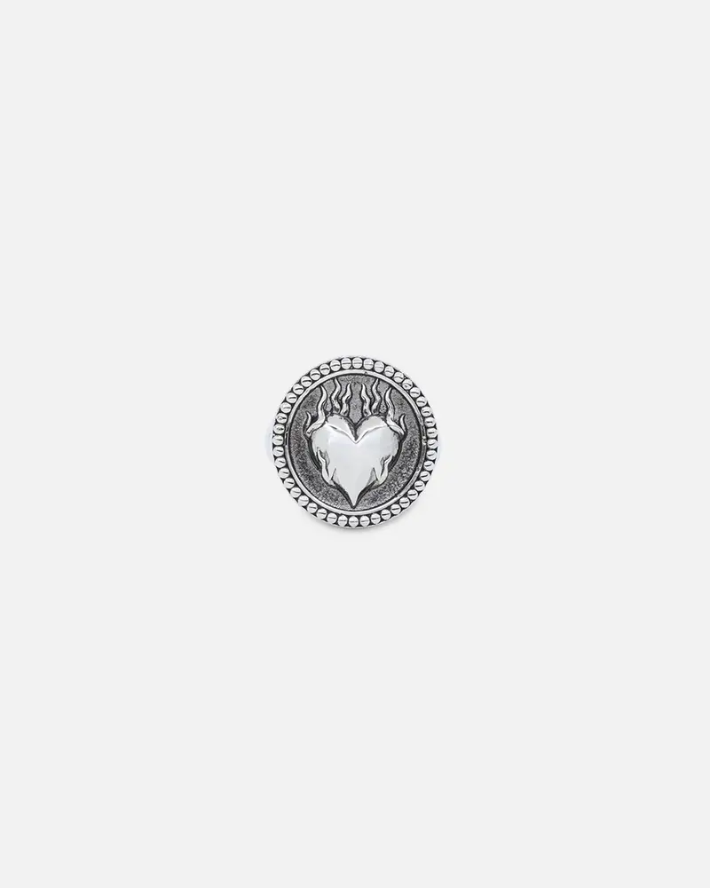 Nxs Burning Heart Ring White Gold 1