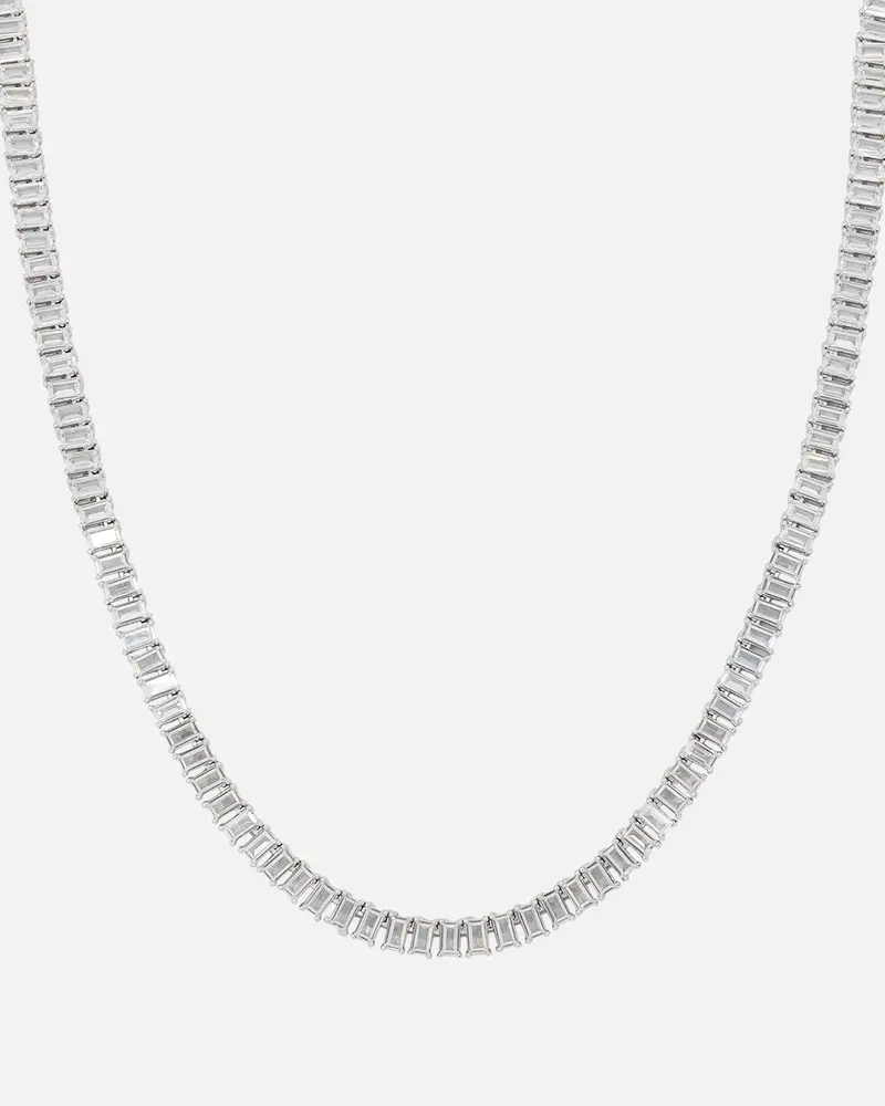 Nxs Iced Baguette Chain Iced White Gold 1