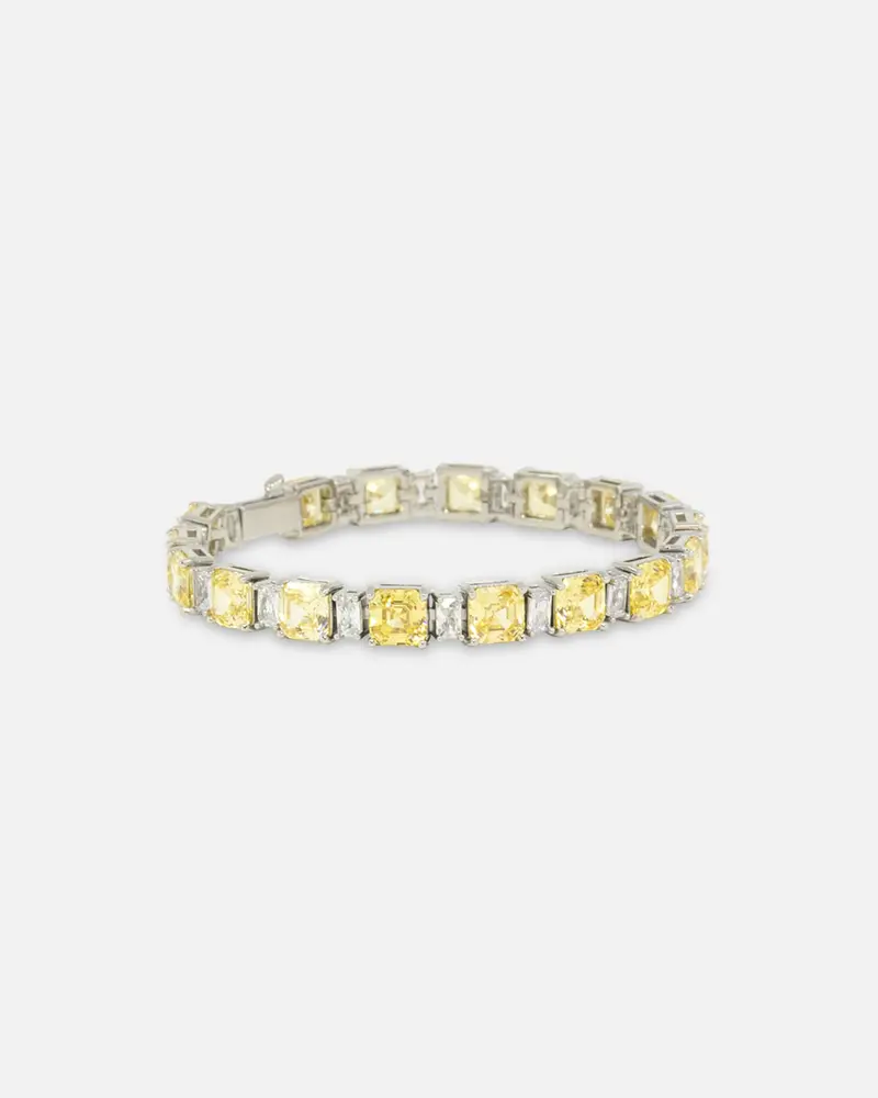 Nxs Marcus Duo Stone Bracelet Citrine/Iced White Gold 1