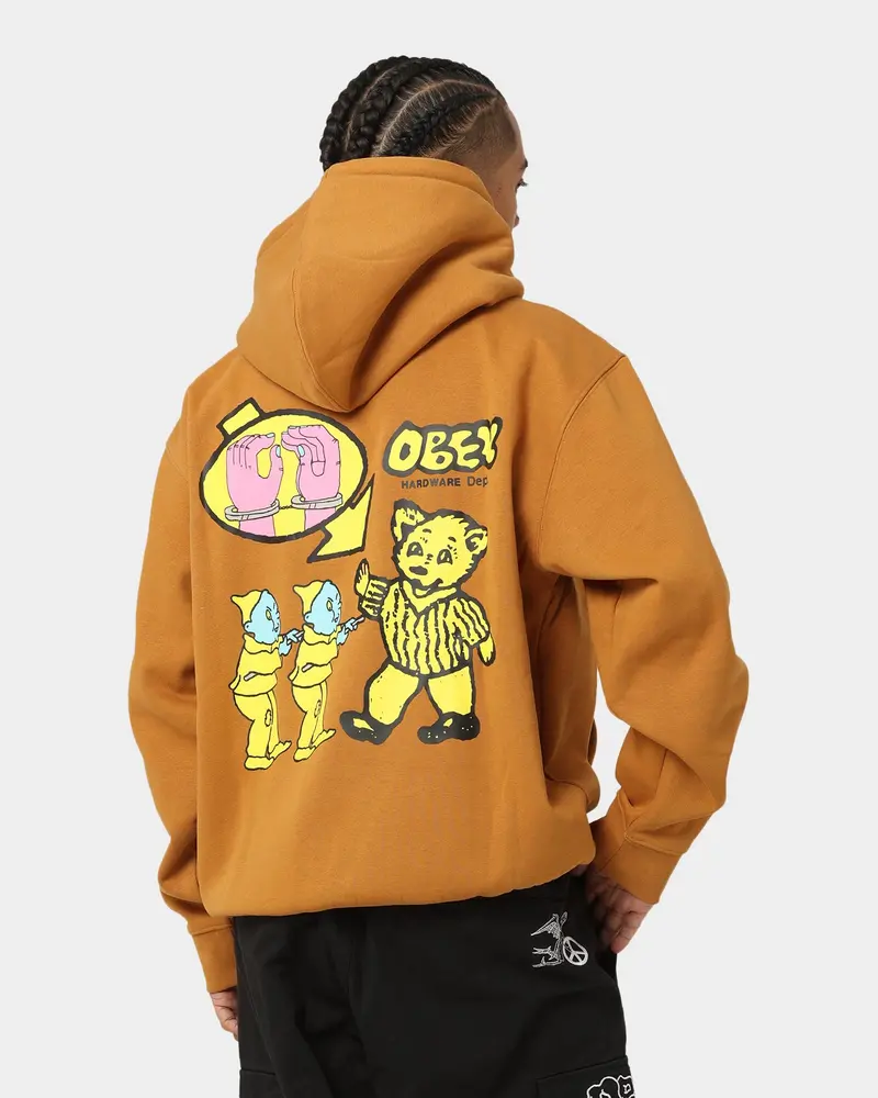 Obey Obey Hardware Dept. Hoodie Brown Sugar 1