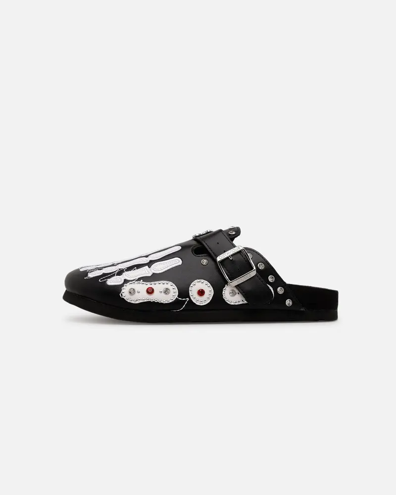 Octavious Marks Onyx Leather Clogs Black 1