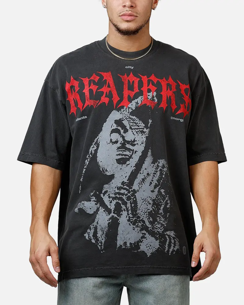 Overtime Kiss T-Shirt Vintage Black 1