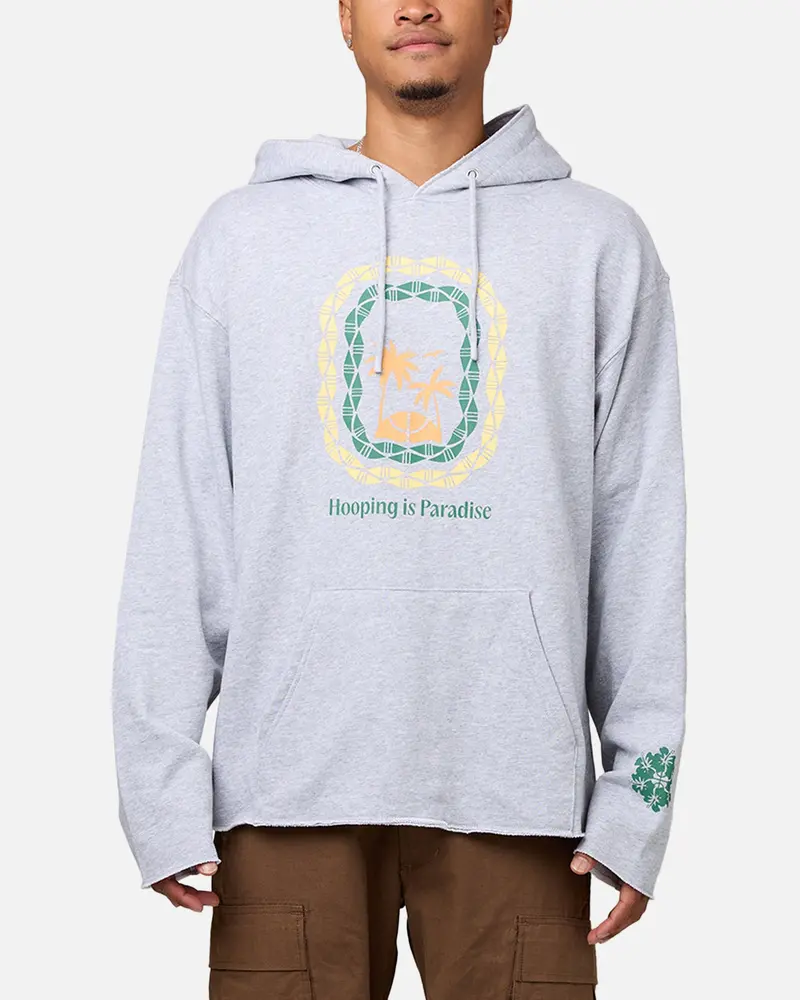 Overtime Paradise Palms Hoodie Grey 1