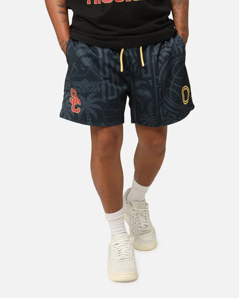 Overtime Usc Trojans Palm Shorts Black 1