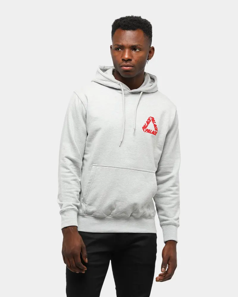 Palace Flocka P3 Hood Grey Marle 1