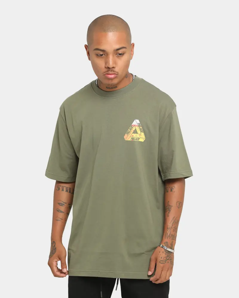 Palace Tri-Lager T-Shirt Olive 1