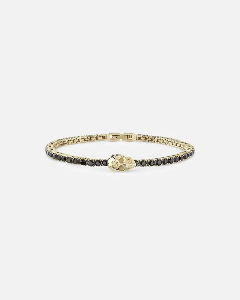 Philipp Plein Plein Tennis Royal Black Crystal Bracelet Gold 1