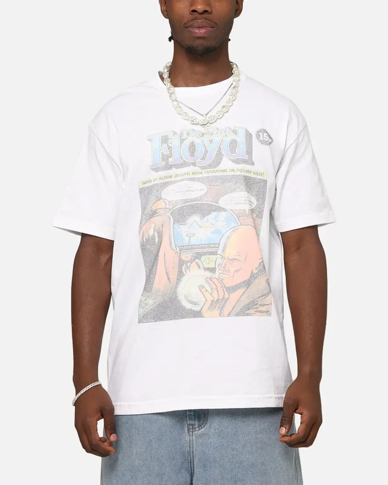 Pink Floyd Comic T-Shirt Vintage White 1