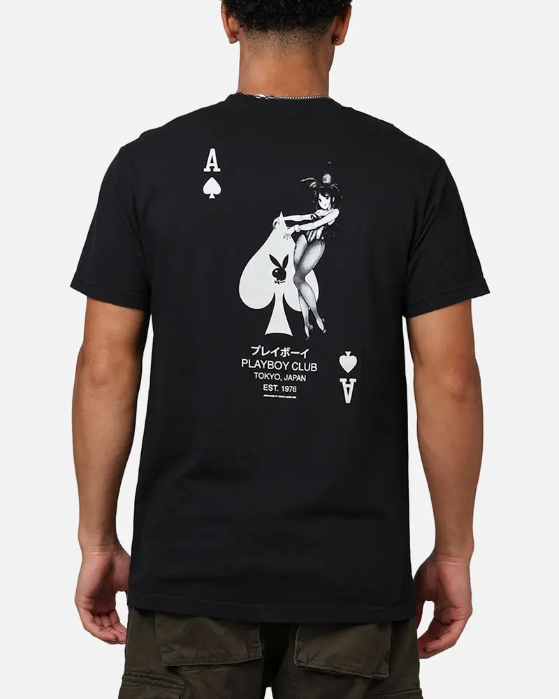 Playboy Ace Of Spades T-Shirt Black/White 1