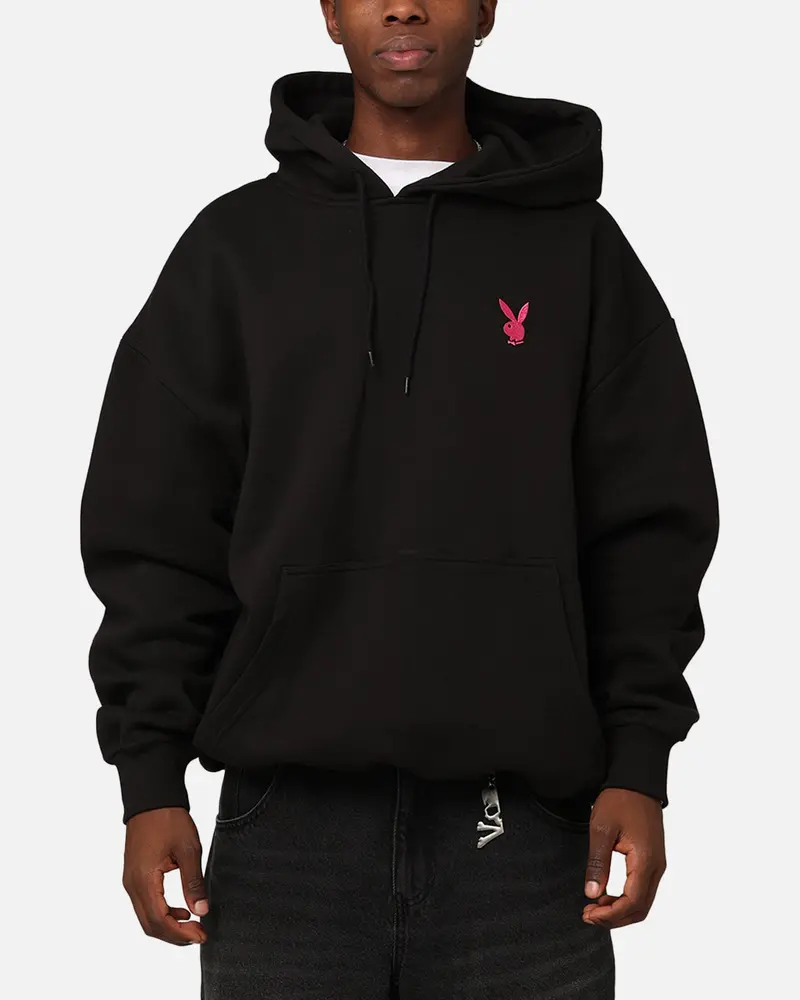 Playboy Bunny Basics Oversized Hoodie Black 1