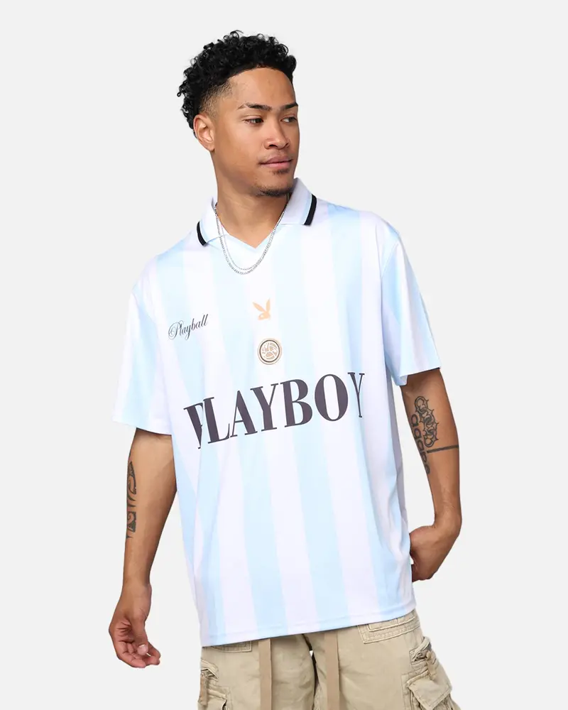Playboy By Culture Kings Bunny Soccer Jersey Blue/White 1