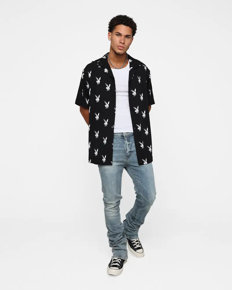 Playboy By Culture Kings Chrome Party Shirt Black 2