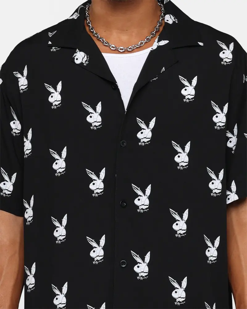 Playboy By Culture Kings Chrome Party Shirt Black 3