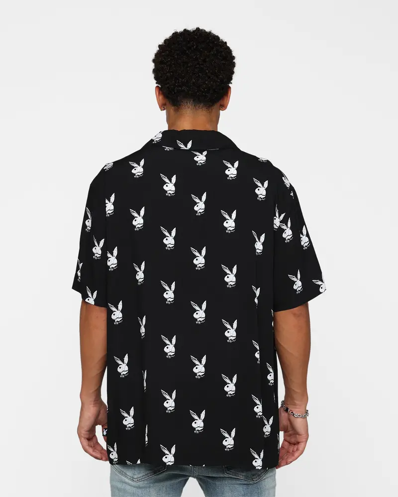 Playboy By Culture Kings Chrome Party Shirt Black 4