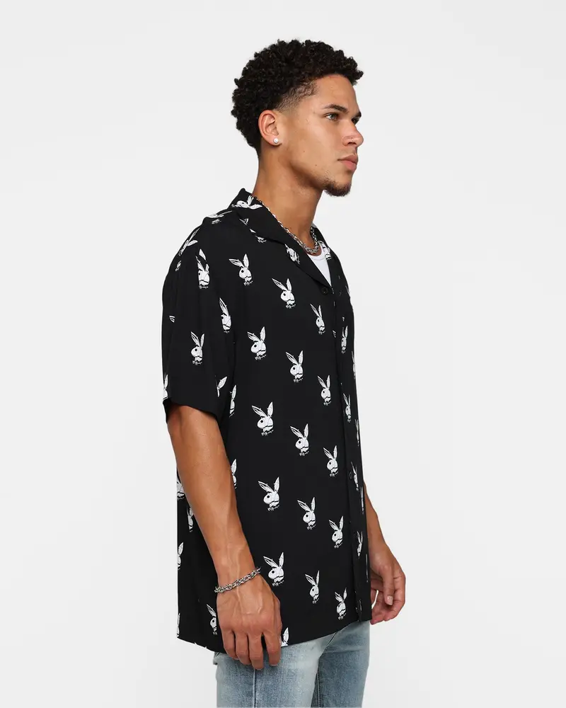 Playboy By Culture Kings Chrome Party Shirt Black 5