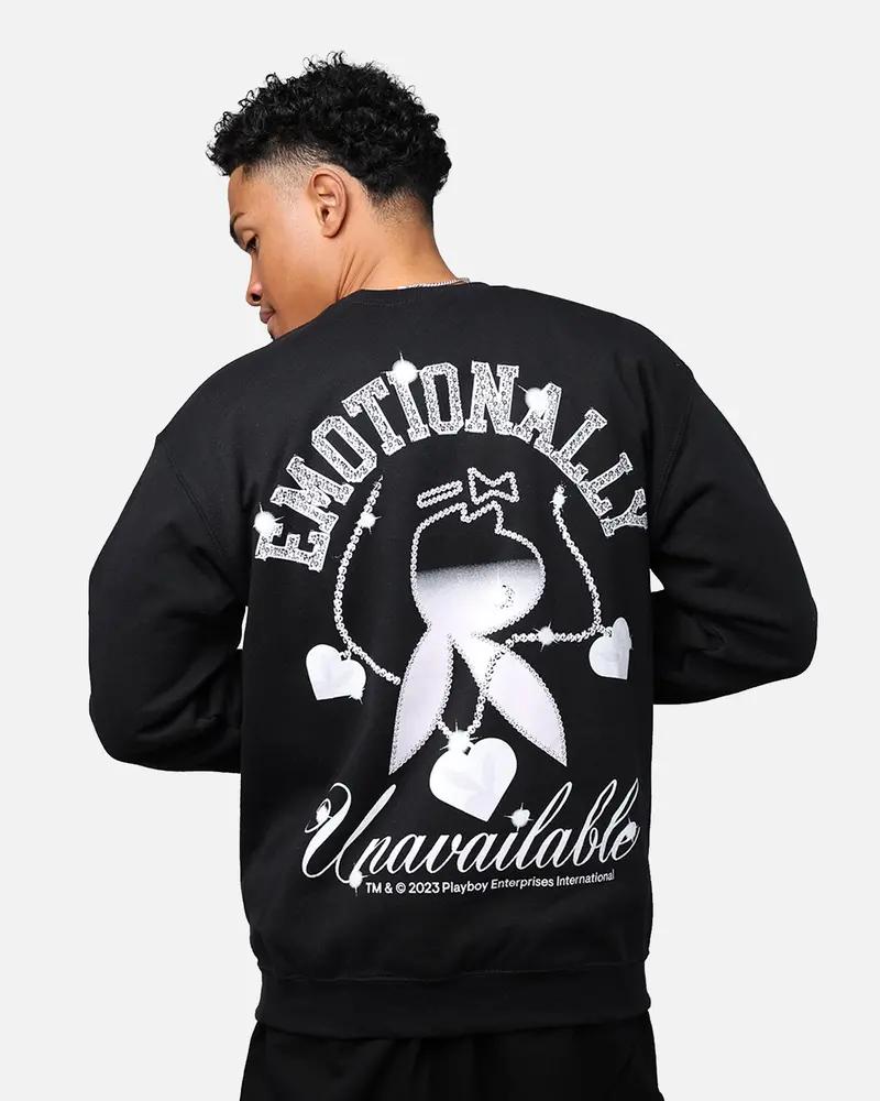 Playboy By Culture Kings Diamonds Are Forever Crewneck Black 1