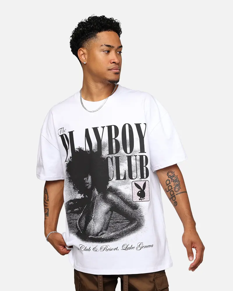 Playboy By Culture Kings Getaway T-Shirt White 1