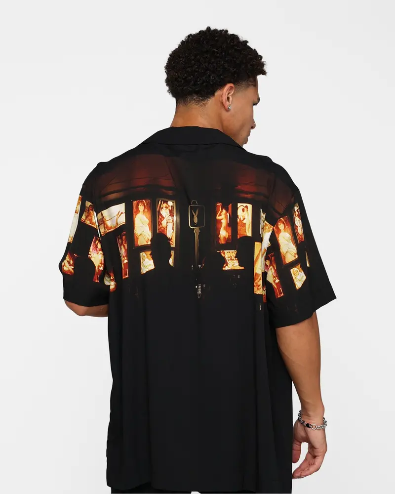 Playboy By Culture Kings Key Party Shirt Black/Multi 1