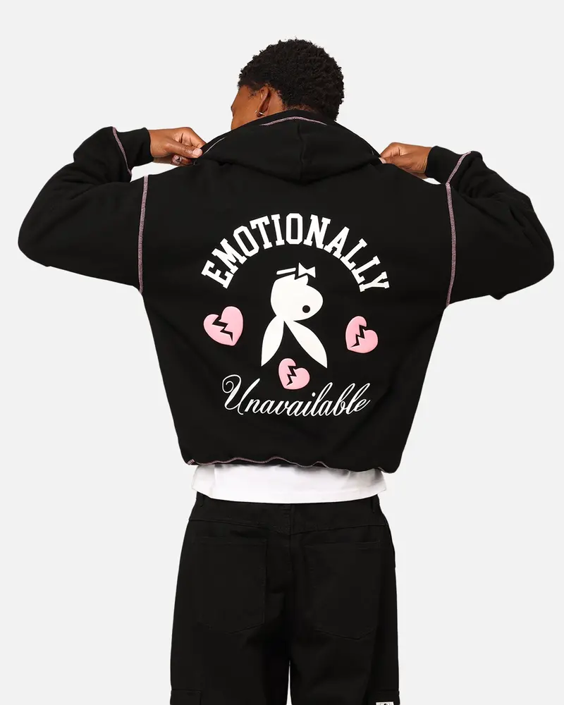 Playboy By Culture Kings Lover Boy Full Zip Hoodie Black 1